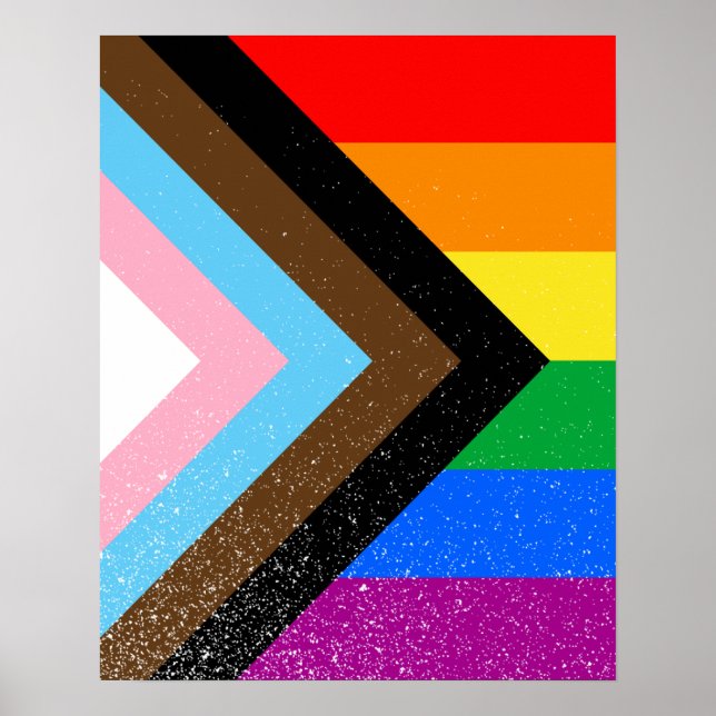 Póster Orgullo Progresista LGBTQ+ (Frente)