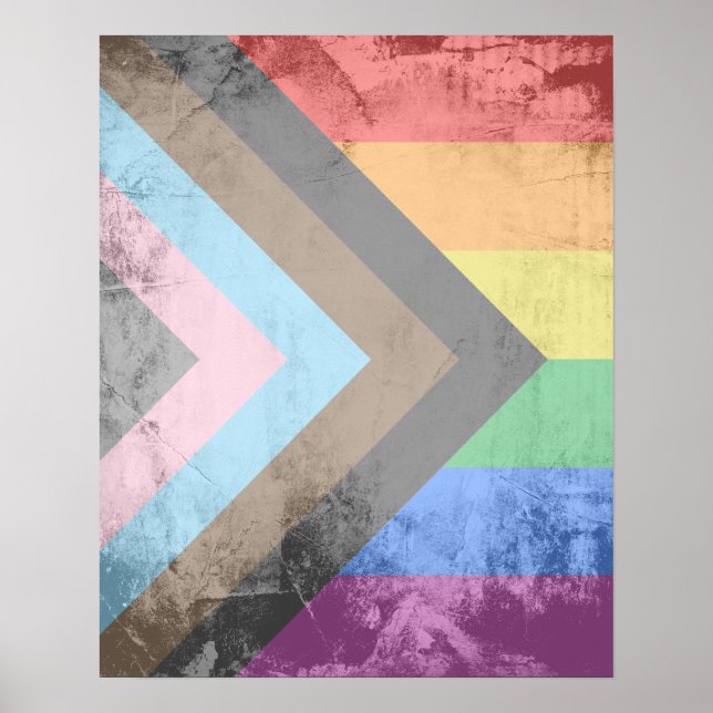 Póster Orgullo Progresista LGBTQ+ (Frente)