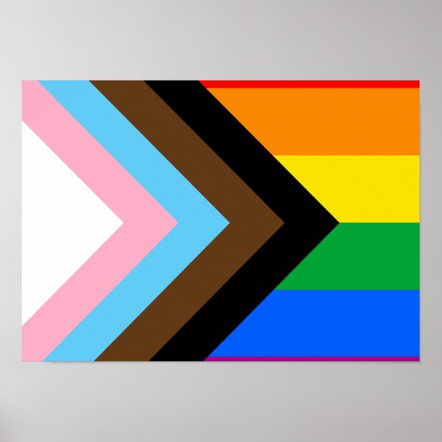Póster Orgullo Progresista LGBTQ+ (Frente)