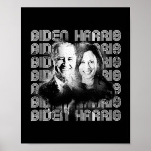 Póster Orgullo Retro Biden Harris