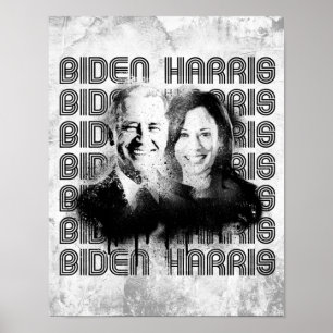 Póster Orgullo Retro Biden Harris