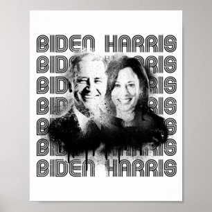 Póster Orgullo Retro Biden Harris