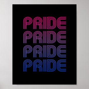 Póster Orgullo Retro Bisexual