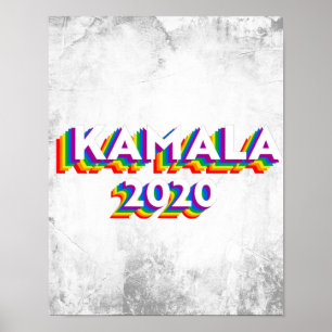 Póster Orgullo retro de Kamala 2020