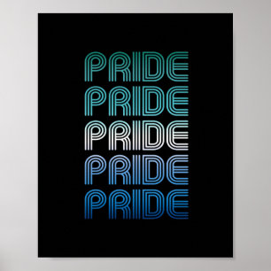 Póster Orgullo Retro Gay Masculino Orgullo