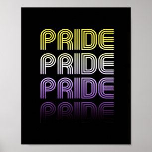 Póster Orgullo Retro No Binario