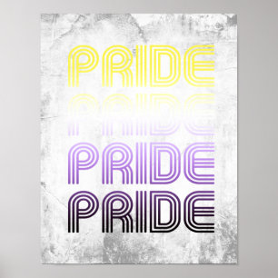 Póster Orgullo Retro No Binario