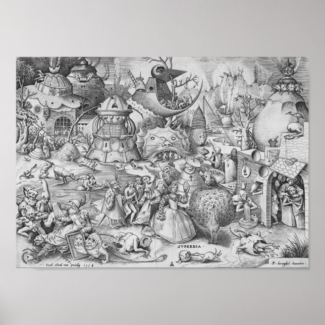 Póster Orgullo (Superbia), los siete pecados mortales (Frente)