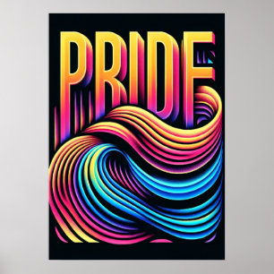 Póster Orgullo - Vibrante celebración LGBTQ+