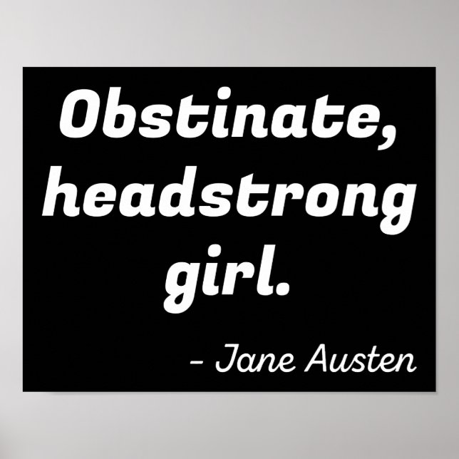 Póster Orgullo y prejuicio (Frente)