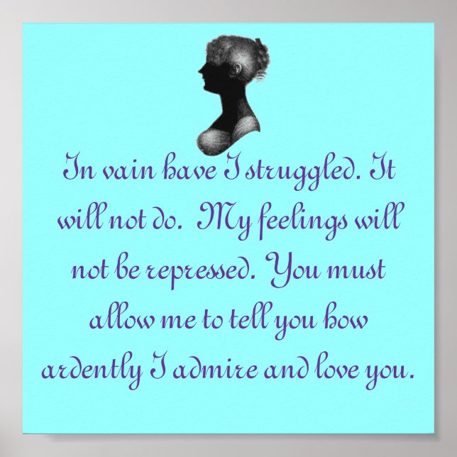 Póster Orgullo y prejuicio, Sr. Darcy (Frente)