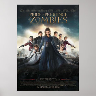 Póster Orgullo y prejuicio y zombis
