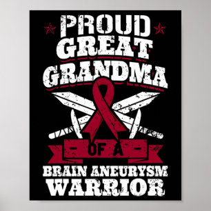 Póster Orgullosa Abuela De Guerrero Del Neuralismo Cerebr
