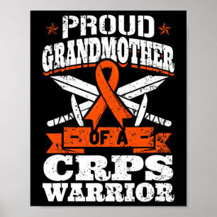 Póster Orgullosa Abuela De Un Guerrero Del Crps Concienci