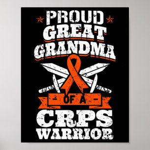 Póster Orgullosa Abuela De Un Guerrero Del Crps Rsd Aware