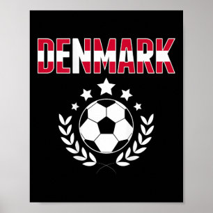 Póster Orgullosa camiseta de aficionados de fútbol de Din