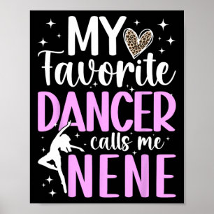 Póster Orgullosa Danza Nene De La Bailarina Nene Bailando