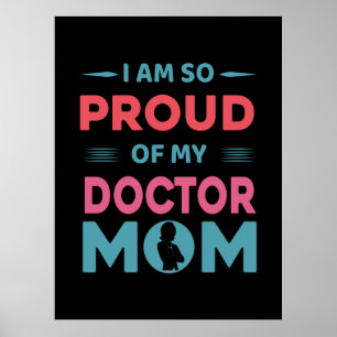 Póster Orgullosa De Mi Madre Médica