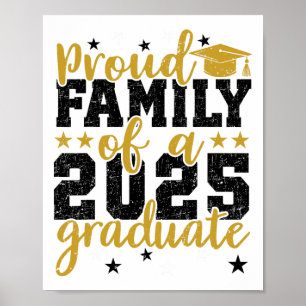 Póster Orgullosa Familia De Un Graduado De Un Cl De 2025 