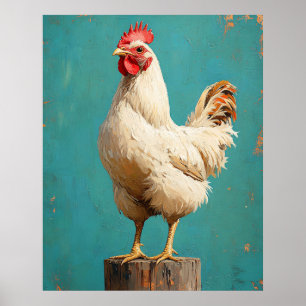 Póster Orgullosa Gallina Blanca