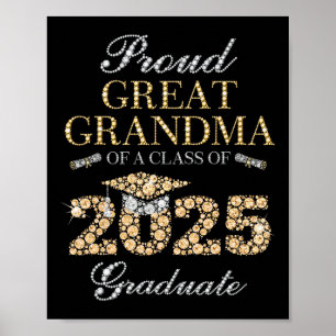 Póster Orgullosa Gran Abuela De Un Graduado Del Cl De 202