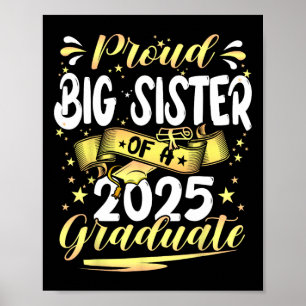 Póster Orgullosa Gran Hermana Cl De Graduada Senior 2025