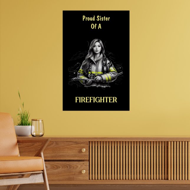 Póster Orgullosa Hermana De FireFighter W (Salón 2)