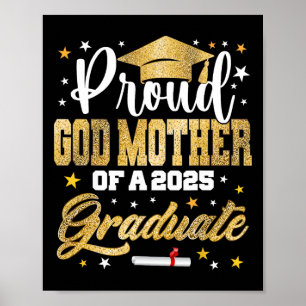 Póster Orgullosa Madre De Dios De 2025 Graduada Familia I