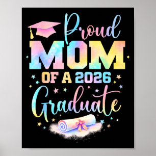 Póster Orgullosa madre de graduado de la promoción 2026 S