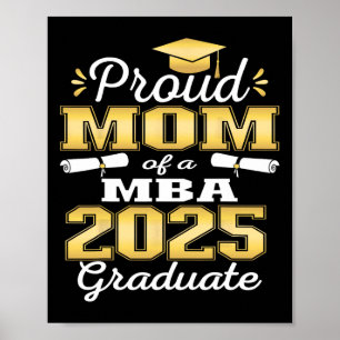 Póster Orgullosa Madre De La Familia Graduada Cl De 2025
