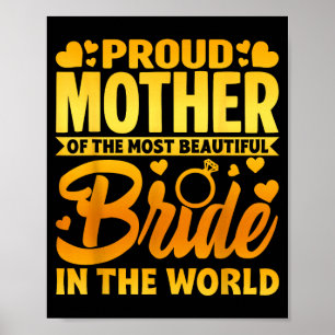 Póster Orgullosa madre de la novia amor maternal boda