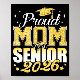 Póster Orgullosa madre de un estudiante de último año 202