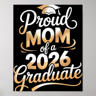 Póster Orgullosa Madre De Un Graduado 2026 Camiseta De Gr