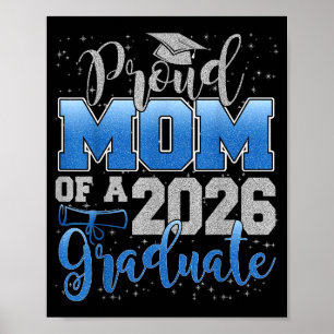 Póster Orgullosa Madre De Un Graduado De La Cl De 2026 Se