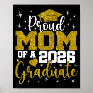 Póster Orgullosa madre de un graduado de la clase de 2026