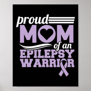 Póster Orgullosa Madre de un Guerrero con Epilepsia