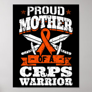 Póster Orgullosa Madre De Un Guerrero Del Crps Rsd Awaren