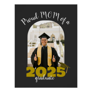 Póster Orgullosa madre de un Personalizado graduado en 20