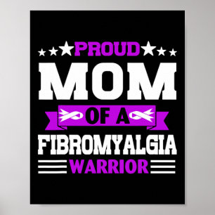 Póster Orgullosa Madre Guerrera De Una Conciencia De Fibr