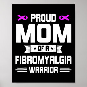 Póster Orgullosa Madre Guerrera De Una Conciencia De Fibr