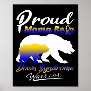 Póster Orgullosa Mamá Con Síndrome De Down Warrior Síndro