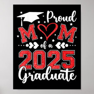 Póster Orgullosa Mamá De Una Graduación De Mamá Graduada 