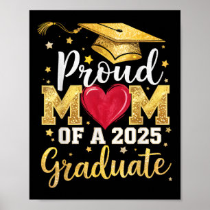 Póster Orgullosa Mamá De Una Graduada Superior De 2025