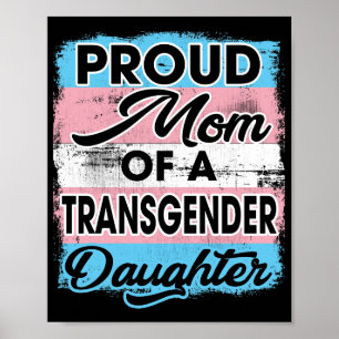 Póster Orgullosa Mamá De Una Hija Transgénero