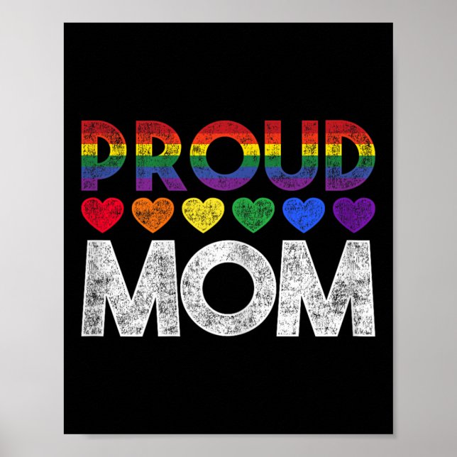 Póster Orgullosa Mamá Lgbt (Frente)