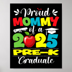 Póster Orgullosa Mami De 2025 Pre-Graduación Preuniversit