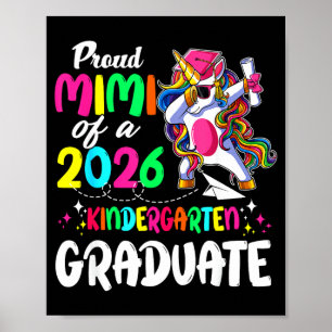 Póster Orgullosa mimi de una graduada de pre-k de la clas