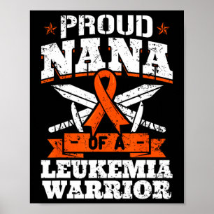 Póster Orgullosa Nana De La Conciencia De La Abuela Guerr