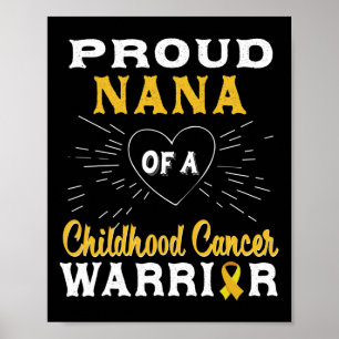 Póster Orgullosa Nana De Una Conciencia De Guerrero Del C