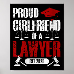 Póster Orgullosa Novia De Una Abogada Licenciada En Licen